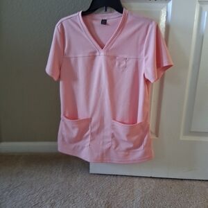 SHEIN Pink V-Neck Top